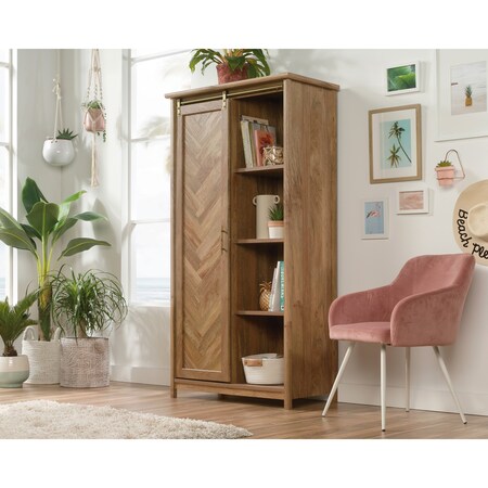 Sauder Coral Cape Storage Cabinet Sma , Six adjustable shelves for flexible storage options 423808